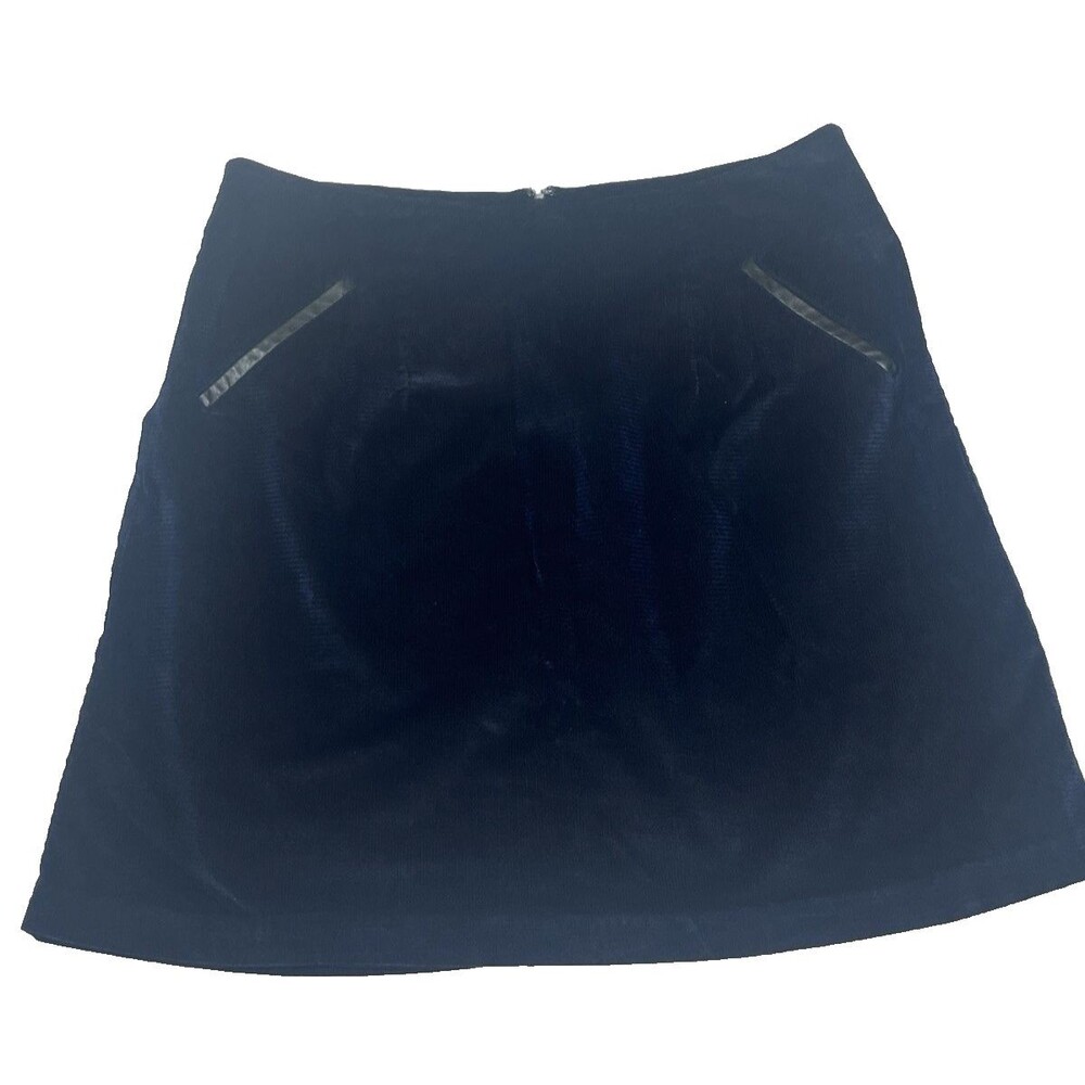 ELLERMAN Straight Skirt Lined Blue Black Size 16